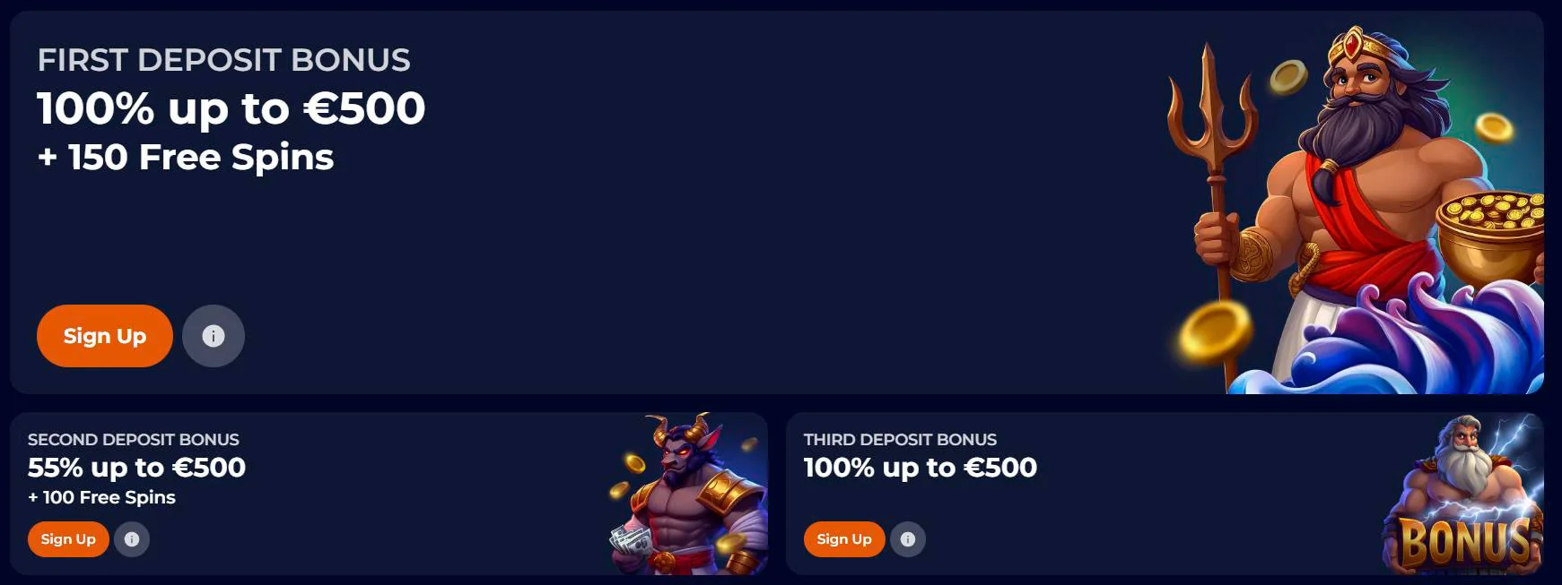 balíček vkladů ninecasino